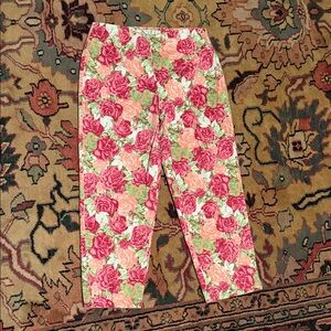 Floral capri pants